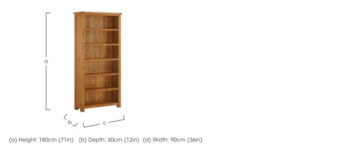 Atlantic Large Bookcase in  on Furniture Village