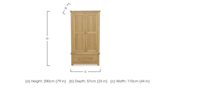 Augusta 2 Door Wardrobe in  on Furniture Village