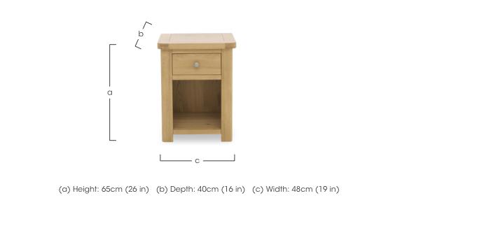 Augusta 1 Drawer Bedside Cabinet in  on Furniture Village