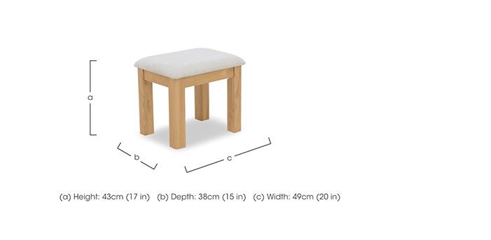 Augusta Dressing Table Stool in  on Furniture Village