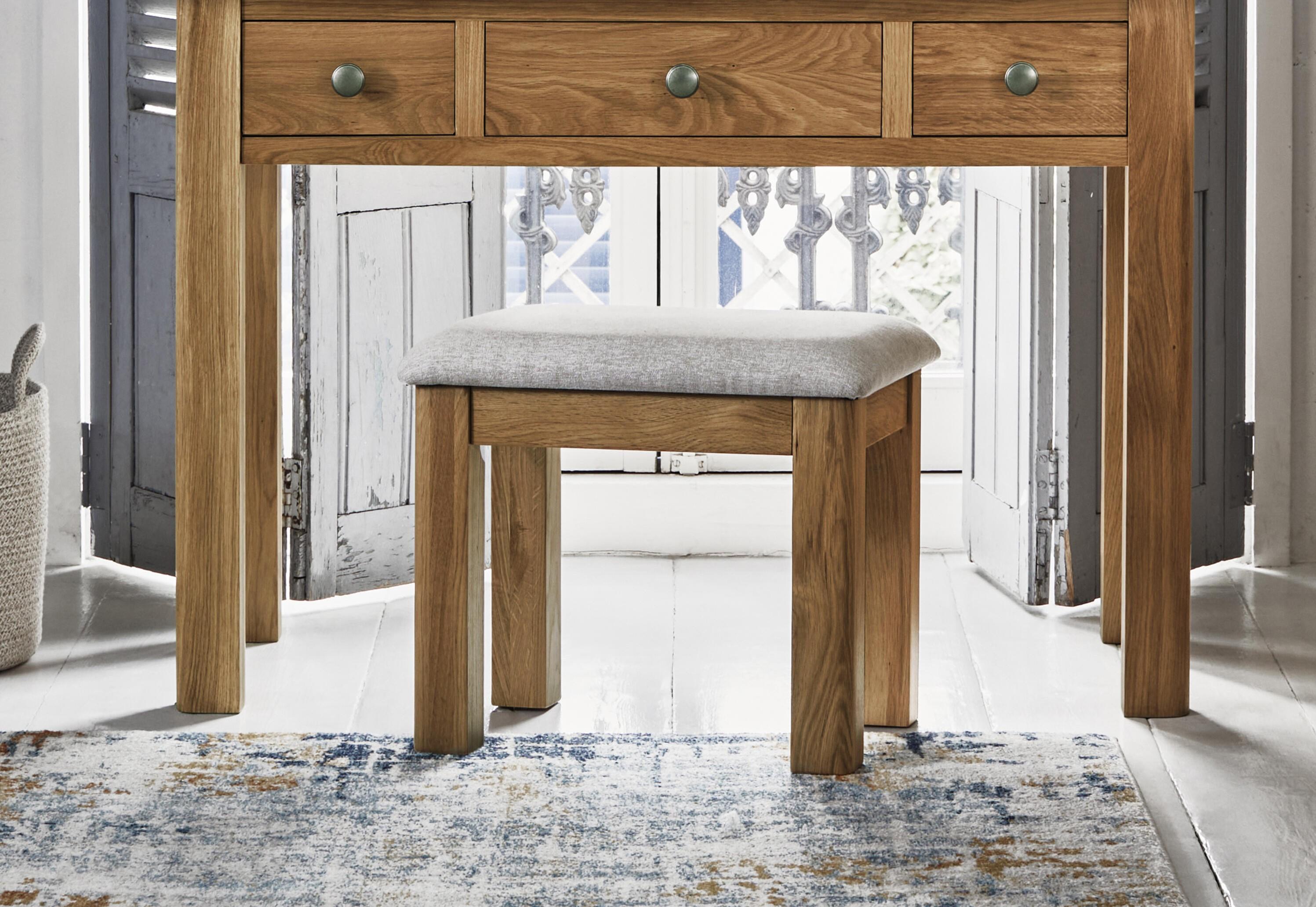 Augusta Dressing Table Stool in  on Furniture Village