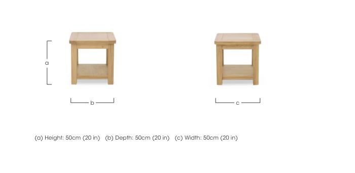 Augusta Lamp Table with Shelf in  on Furniture Village