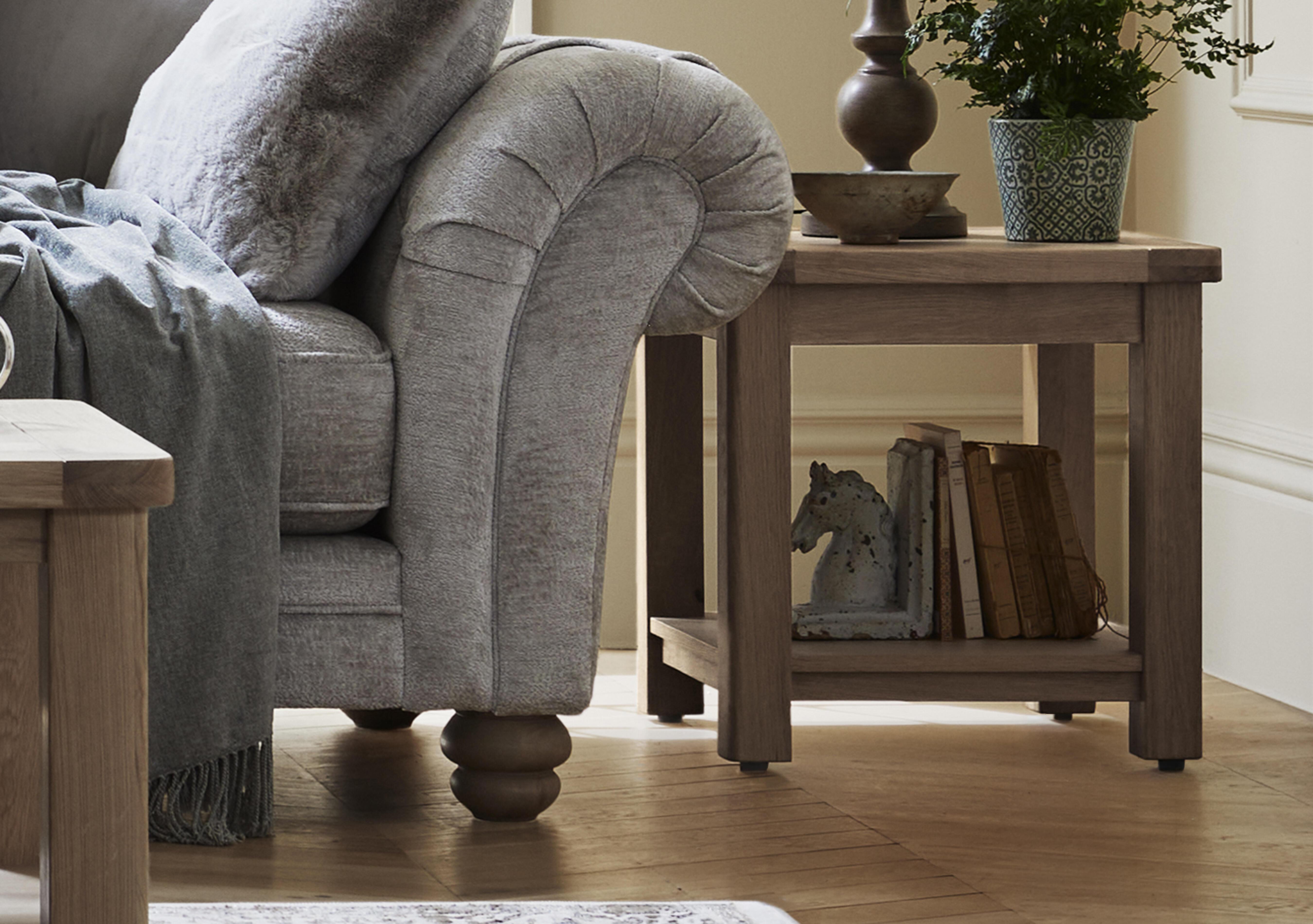 Augusta Lamp Table with Shelf in  on Furniture Village