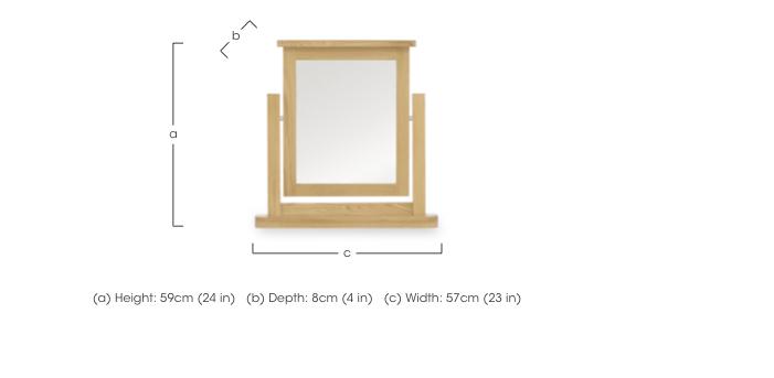 Augusta Dressing Table Mirror in  on Furniture Village
