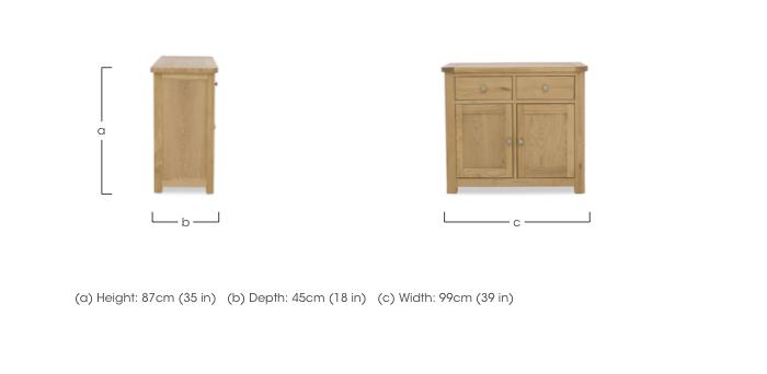 Augusta 2 Door 2 Drawer Sideboard in  on Furniture Village