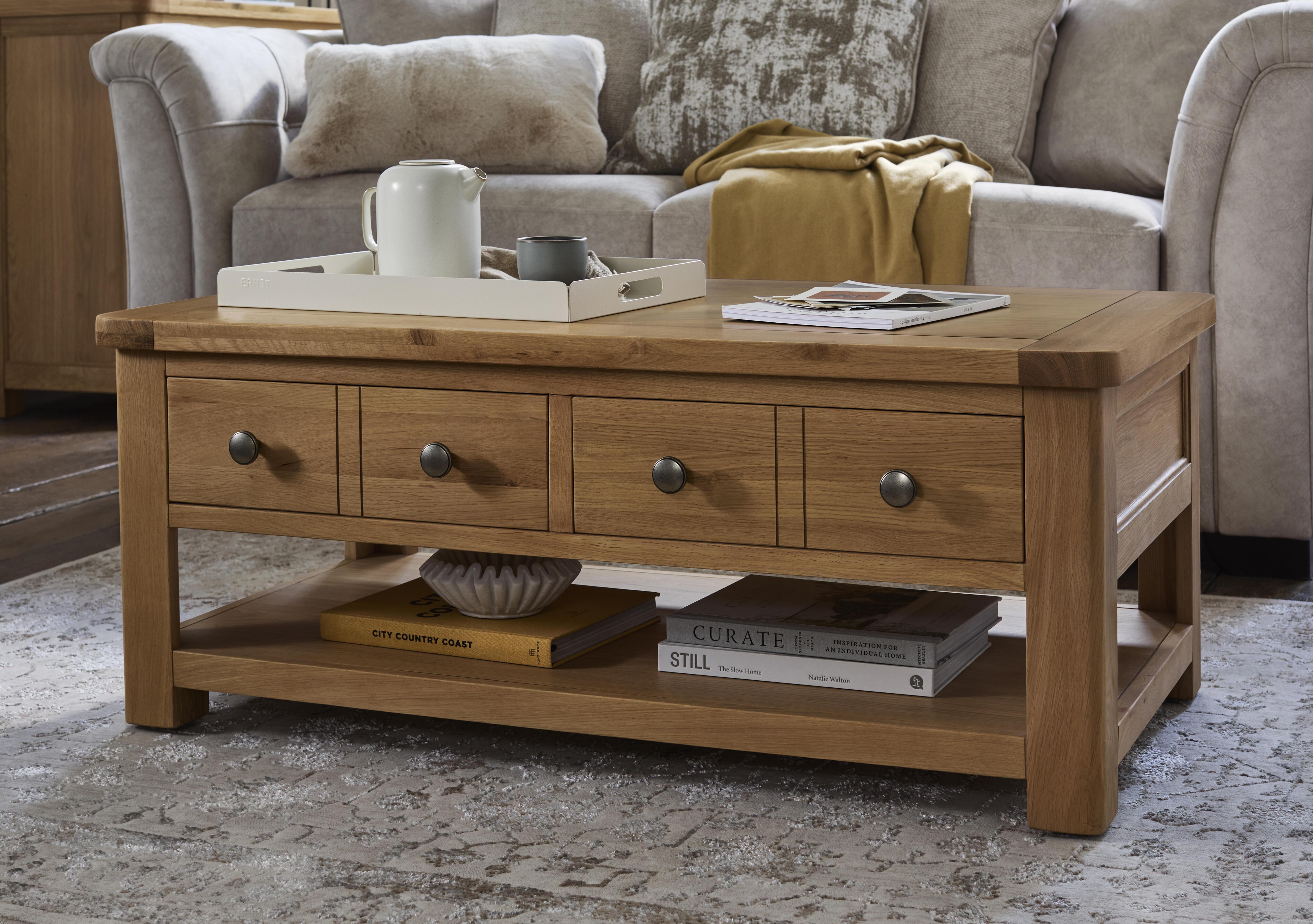 Augusta Storage Coffee Table with Shelf in  on Furniture Village