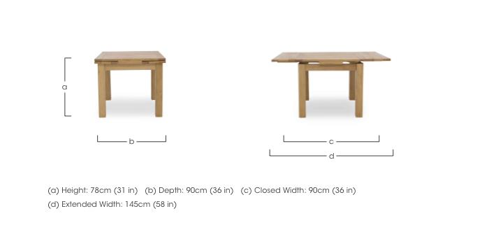 Augusta Draw Leaf Extending Dining Table in  on Furniture Village