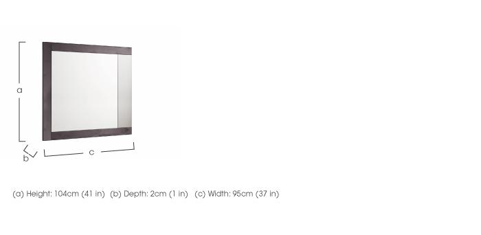 Avellino Bedroom Mirror in  on Furniture Village