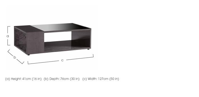 Avellino Rectangle Coffee Table in  on Furniture Village