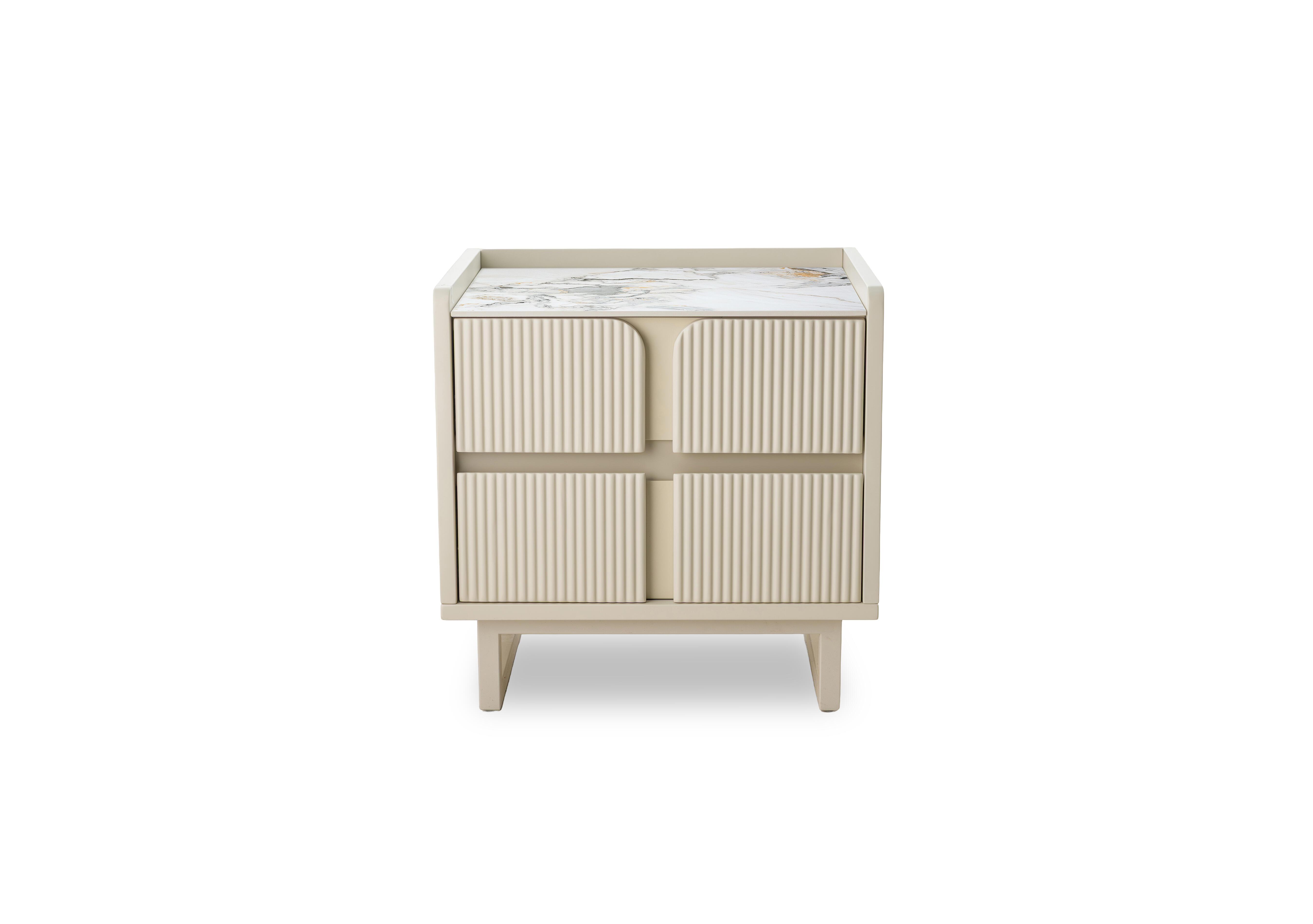 Avorio 2 Drawer Bedside Cabinet in  on Furniture Village