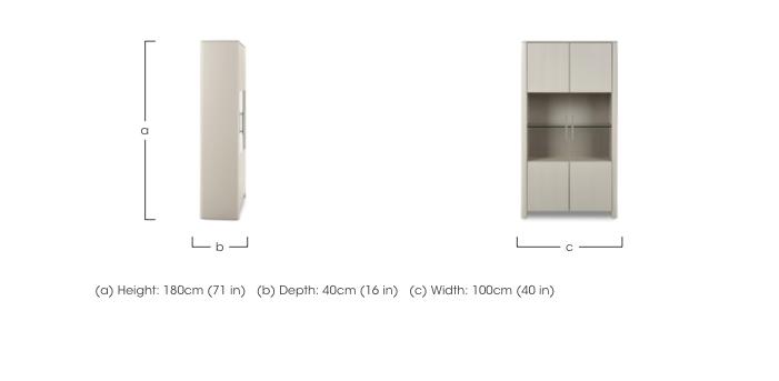 Avorio 2 Door Display Unit in  on Furniture Village