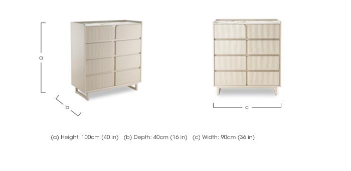 Avorio 4 Drawer Chest in  on Furniture Village