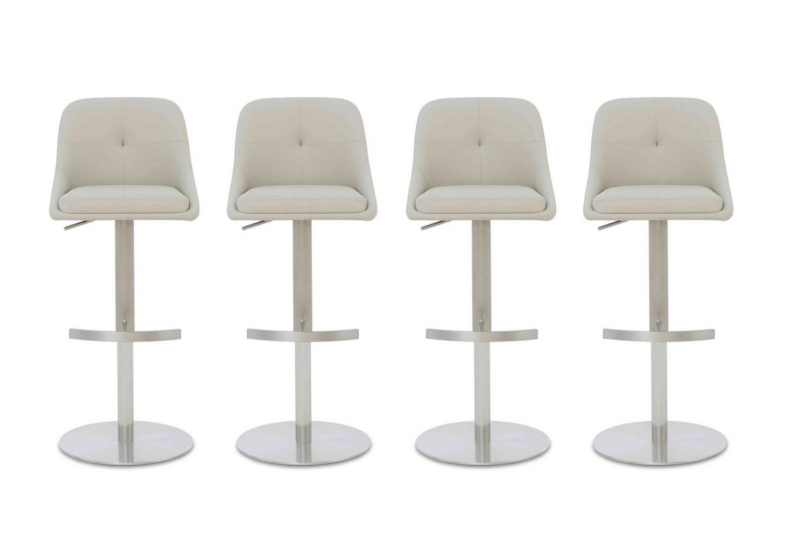 Avorio Set of Swivel Bar Stools Furniture Village