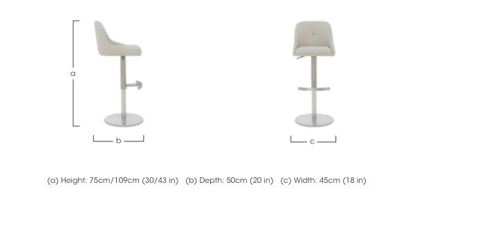 Avorio Set of 4 Swivel Bar Stools in  on Furniture Village