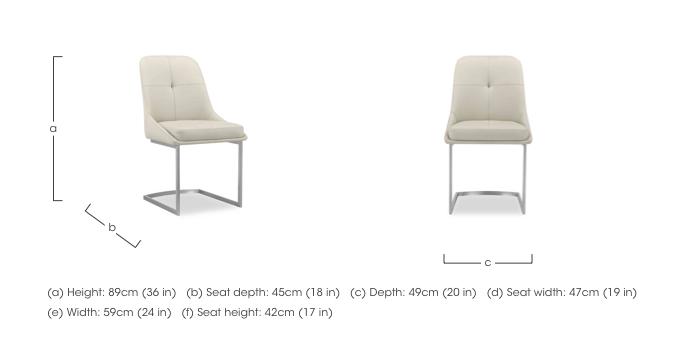 Avorio Pair of Dining Chairs in  on Furniture Village