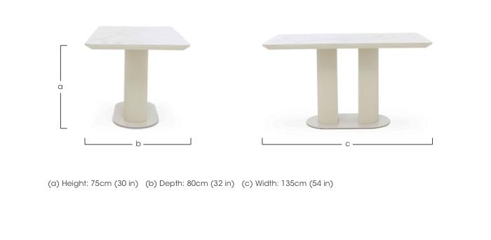 Avorio Fixed Dining Table in  on Furniture Village