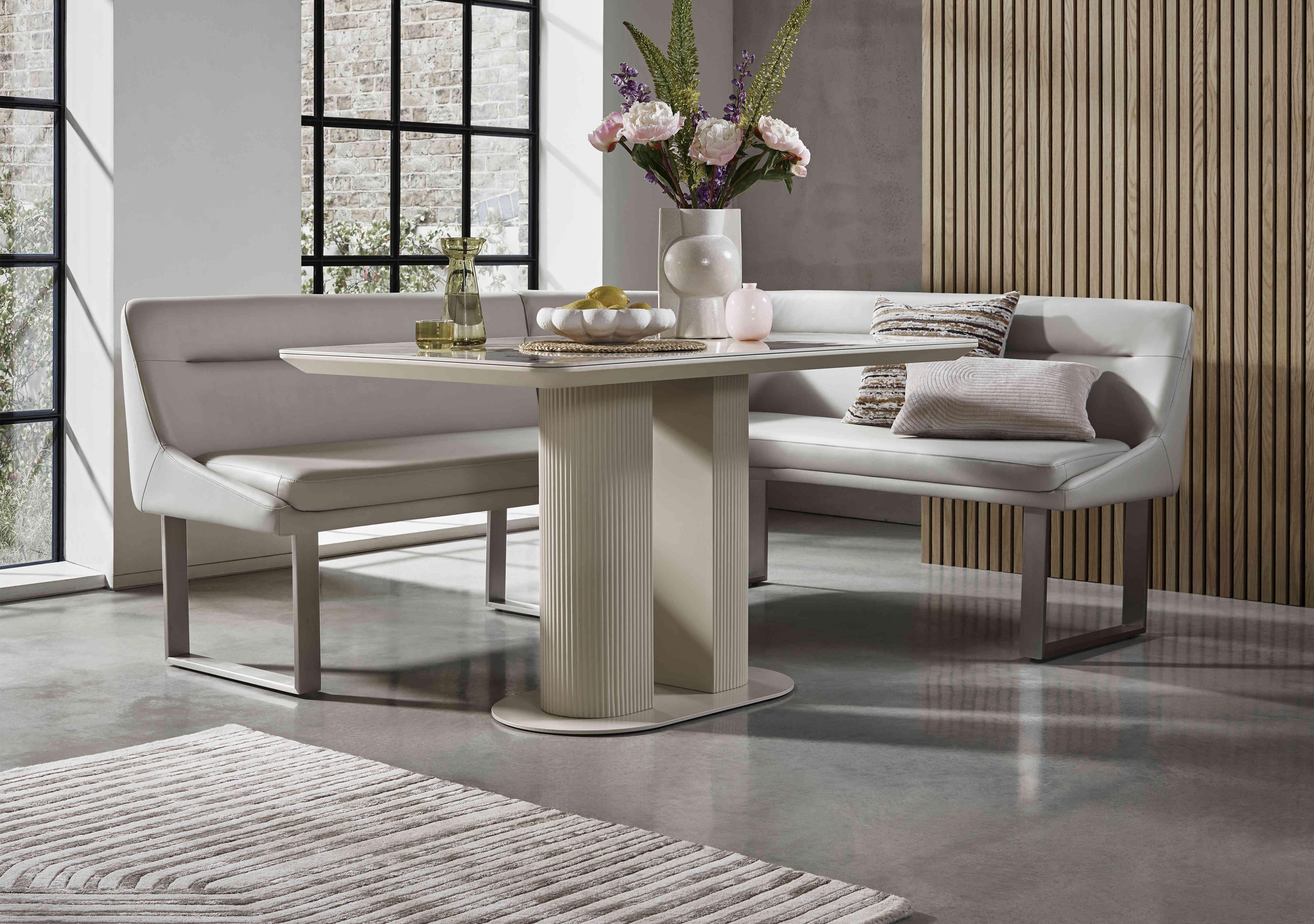 Avorio Fixed Dining Table in  on Furniture Village