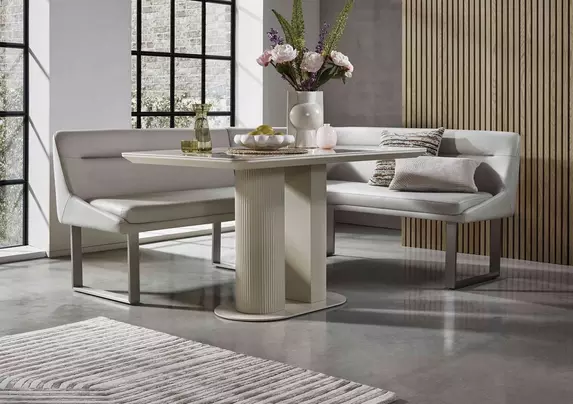 Avorio Fixed Dining Table Furniture Village