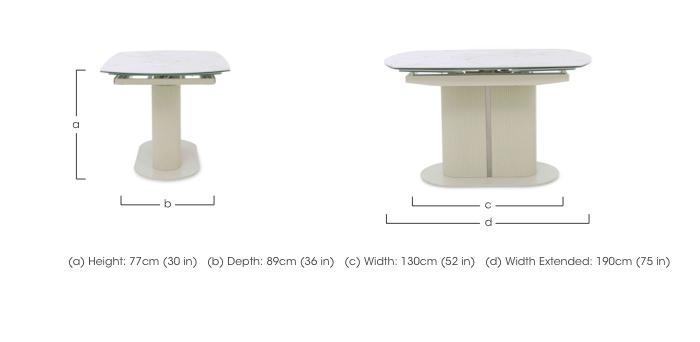 Avorio Swivel Extending Dining Table in  on Furniture Village