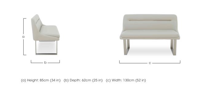 Avorio High Back Dining Bench in  on Furniture Village