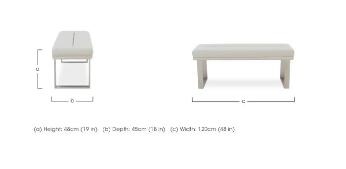 Avorio Low Dining Bench in  on Furniture Village