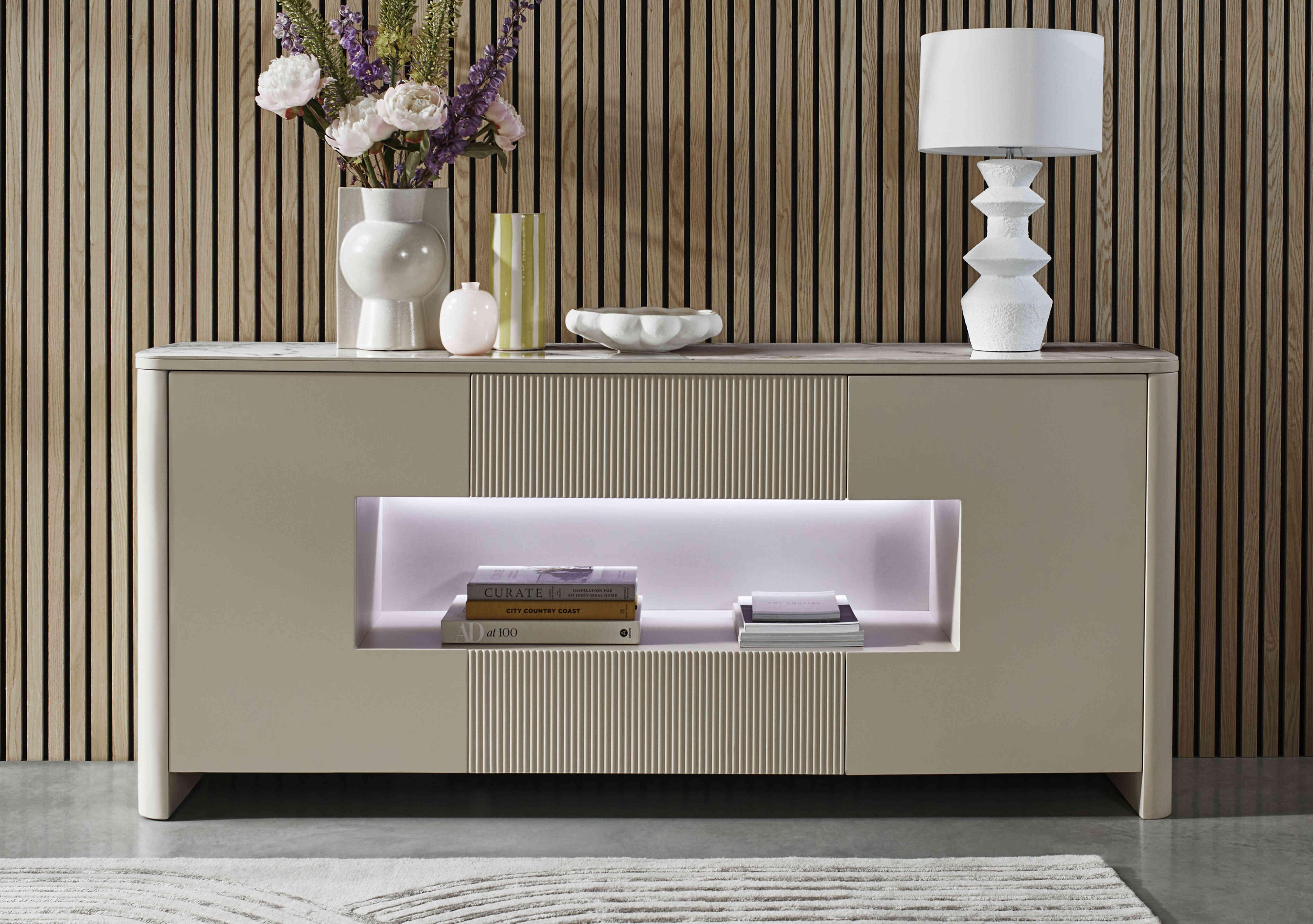 Avorio Sideboard with LED Lights in  on Furniture Village