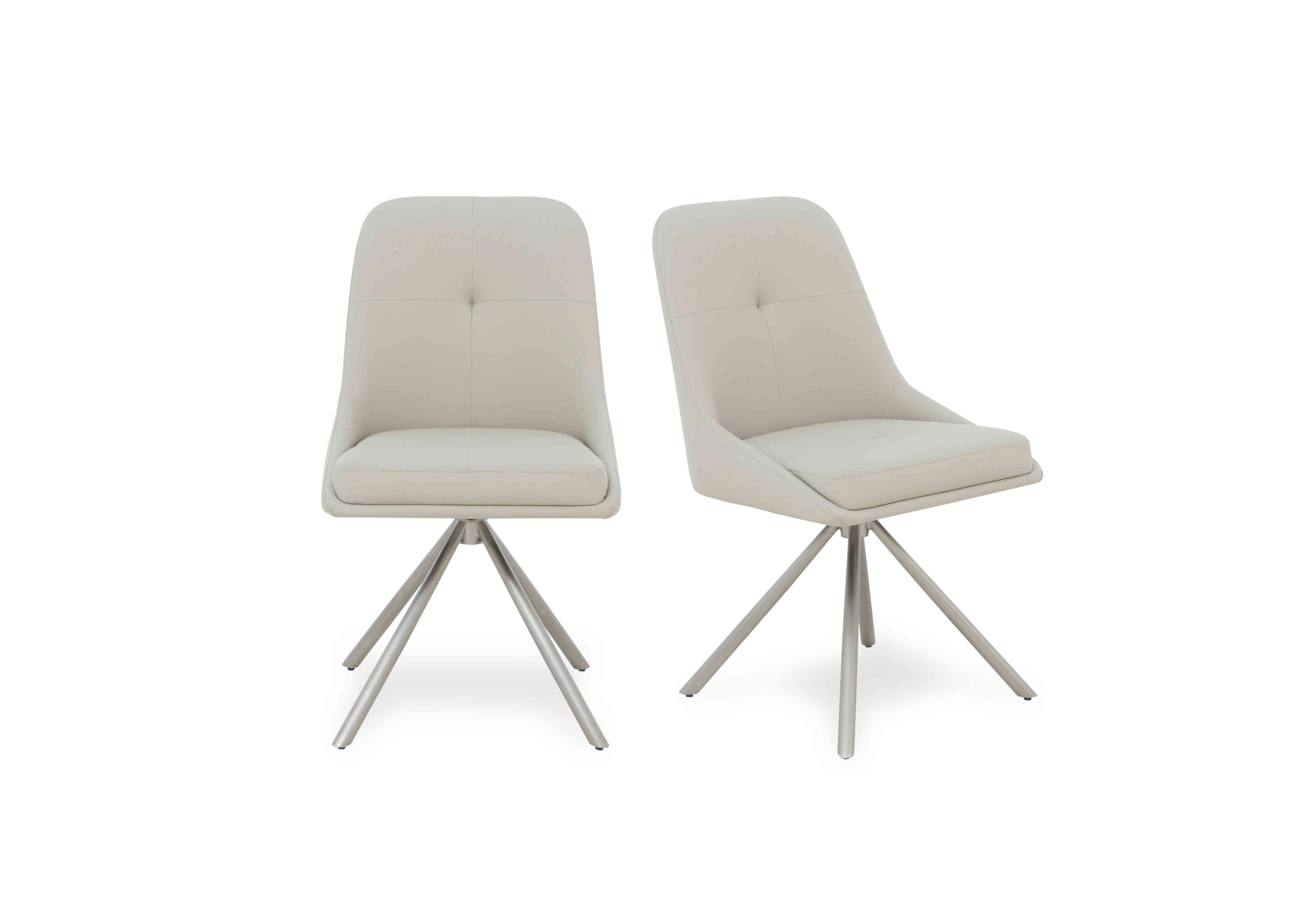 Avorio Swivel Pair of Dining Chairs in  on Furniture Village