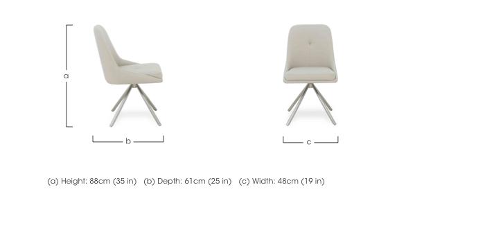 Avorio Swivel Pair of Dining Chairs in  on Furniture Village