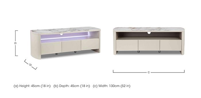 Avorio TV Unit with LED Lights in  on Furniture Village