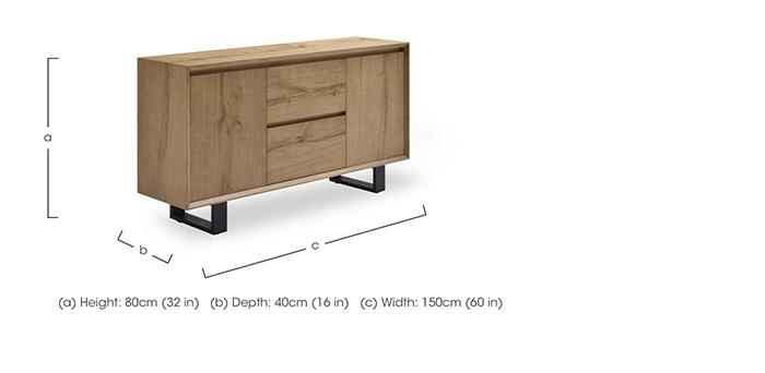Aydin 2 Door 2 Drawer Sideboard in  on Furniture Village