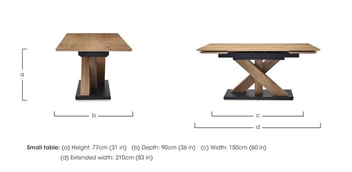Aydin Small Extending Dining Table in  on Furniture Village