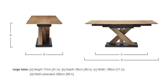 Aydin Large Extending Dining Table in  on Furniture Village