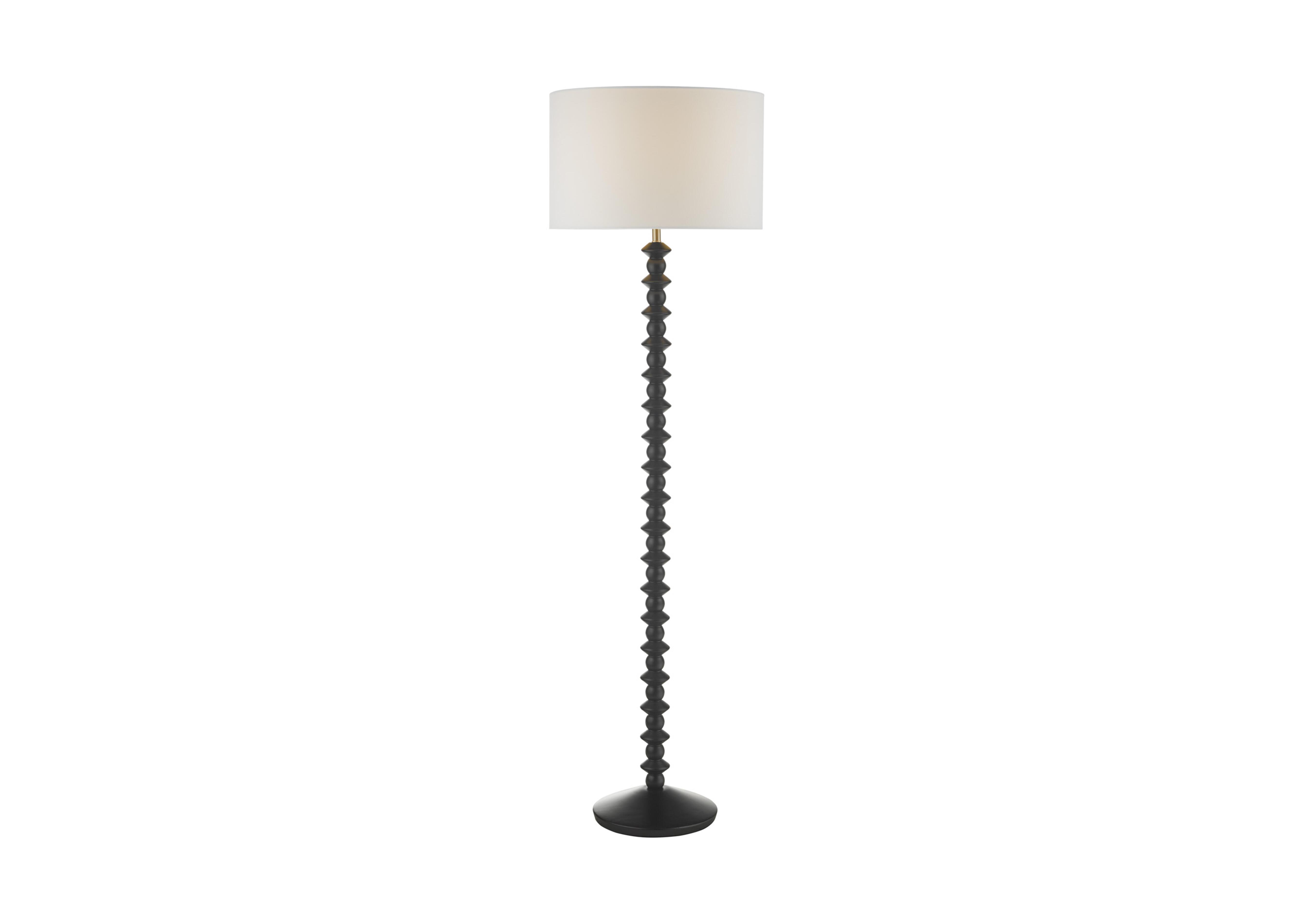 Ayla Wood Floor Lamp in  on Furniture Village