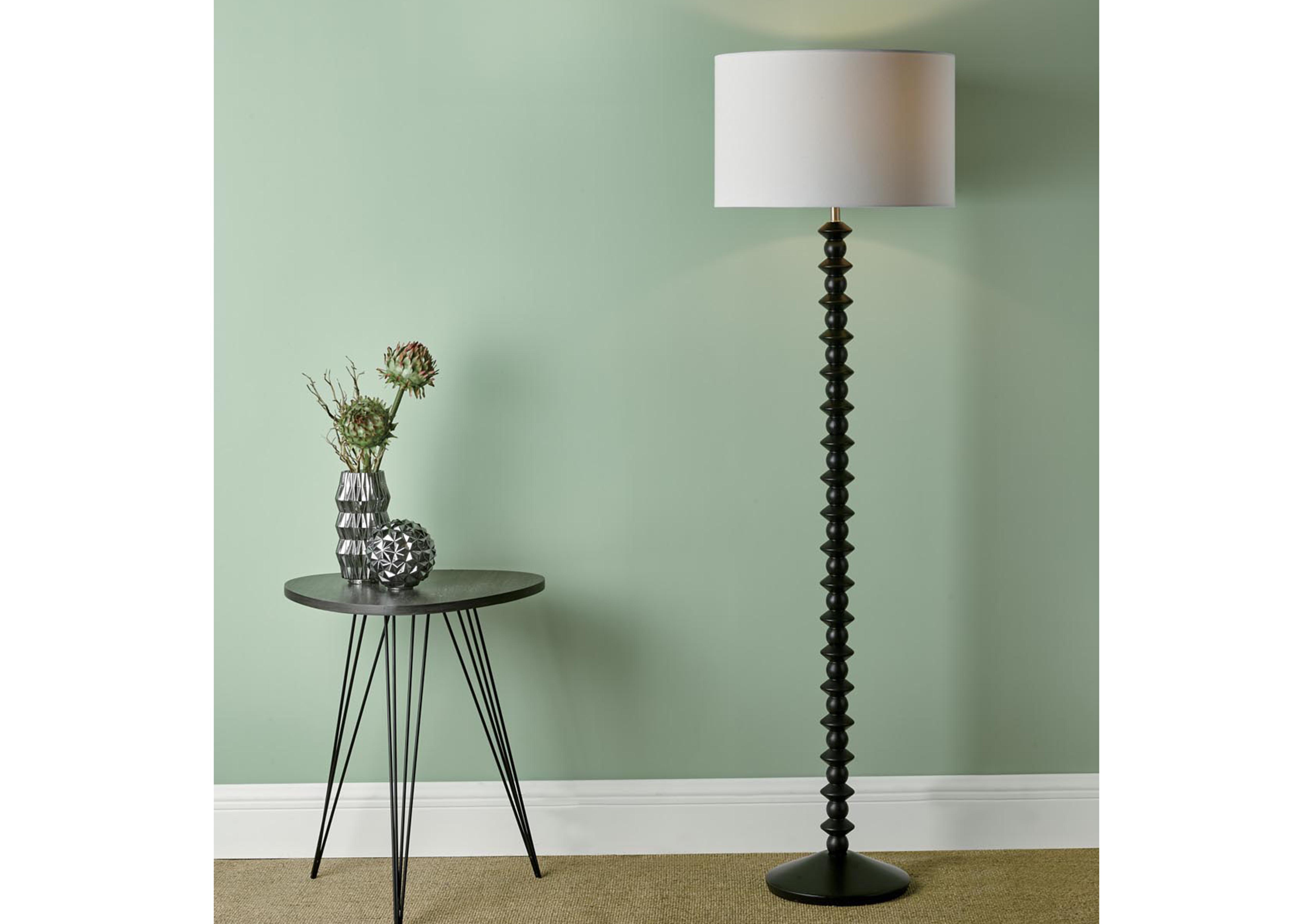 Ayla Wood Floor Lamp in  on Furniture Village