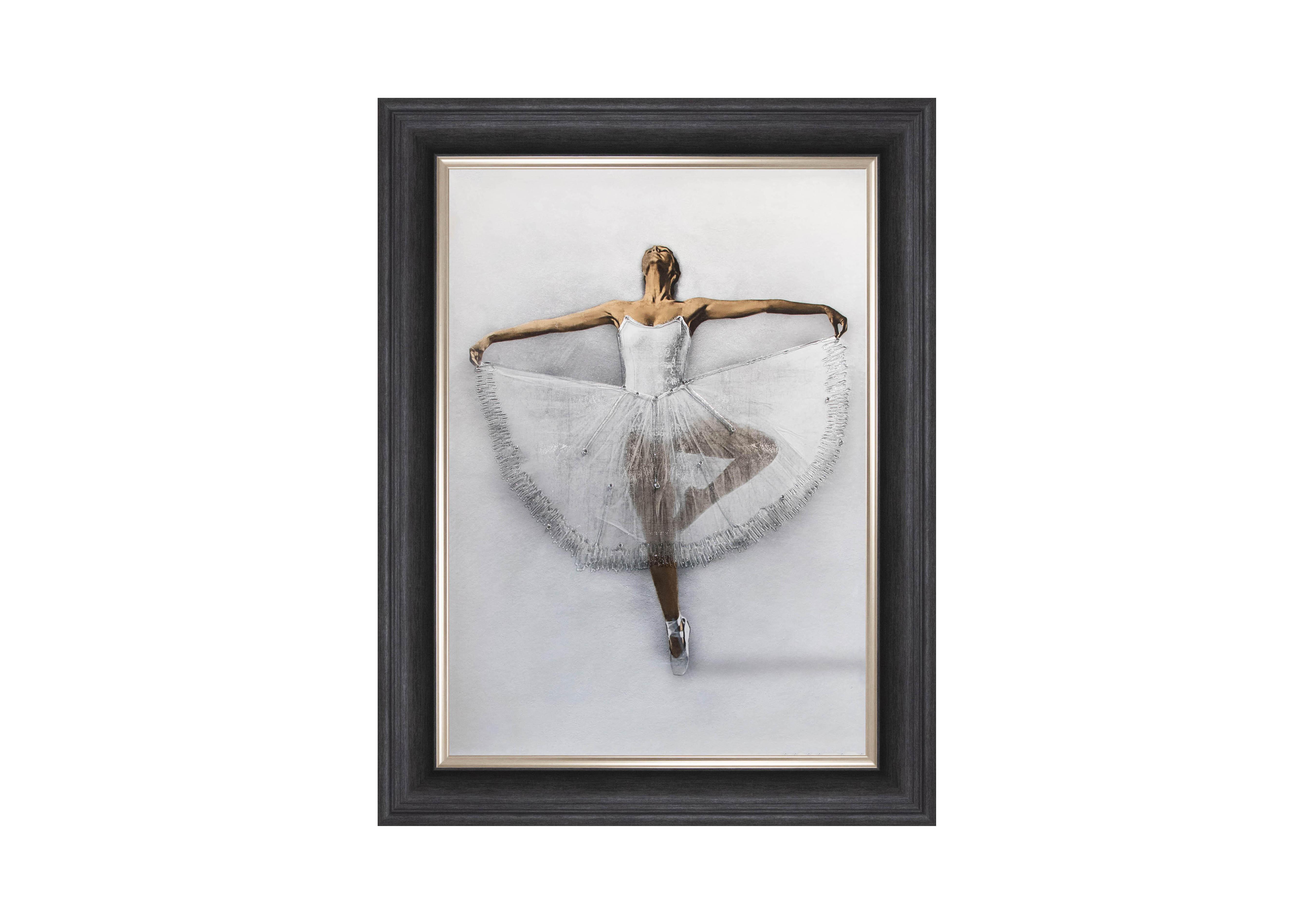 Ballerina Pique Framed Picture in  on Furniture Village