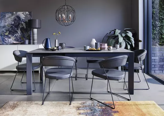 New Baron Extending Dining Table and 4 Chairs - Connubia - Furniture Village