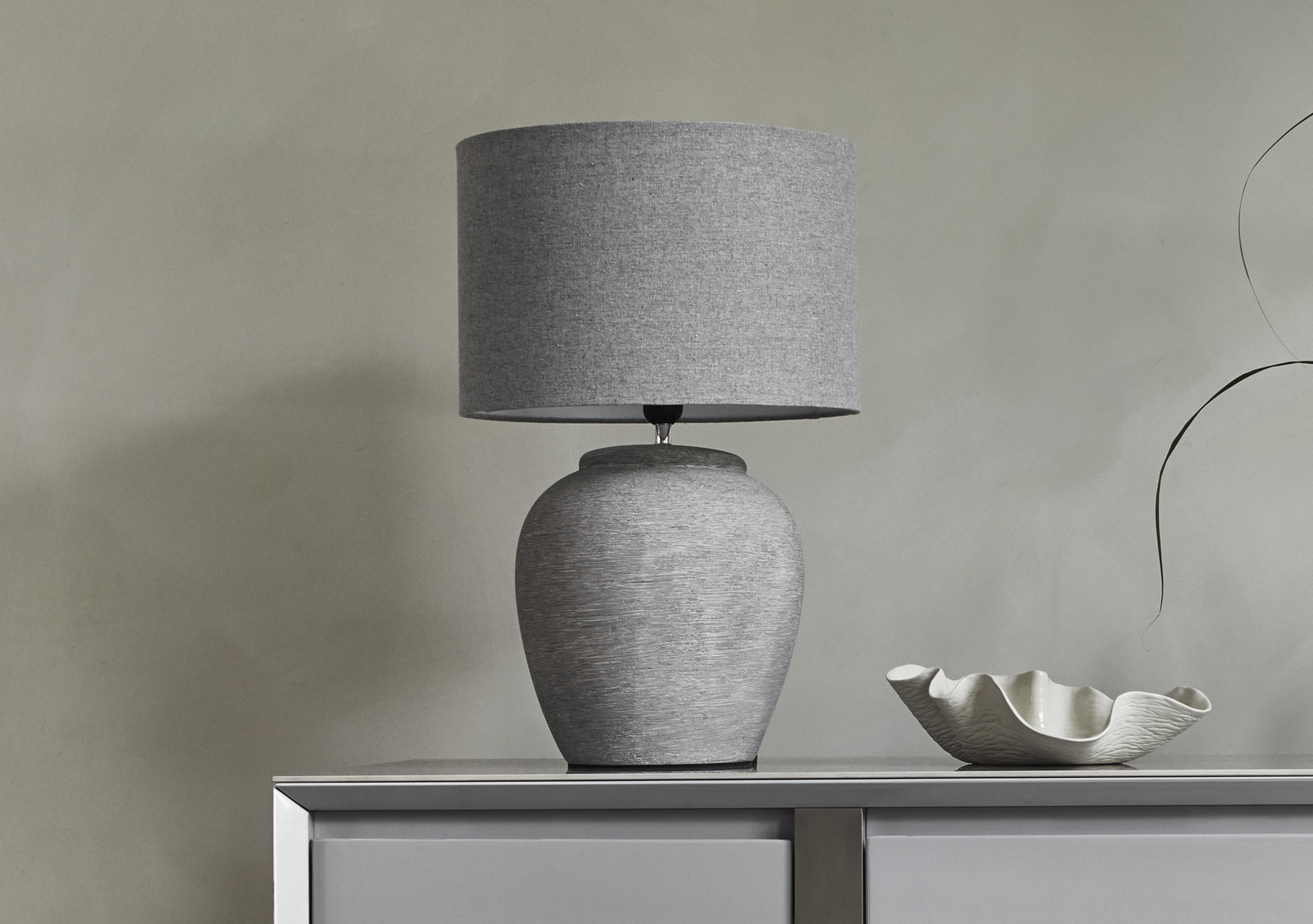 Baslow Ceramic Table Lamp in  on Furniture Village