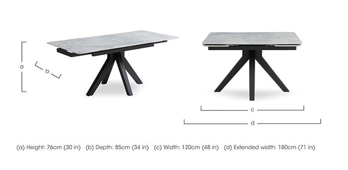 Bastille Draw Leaf Extending Dining Table in  on Furniture Village