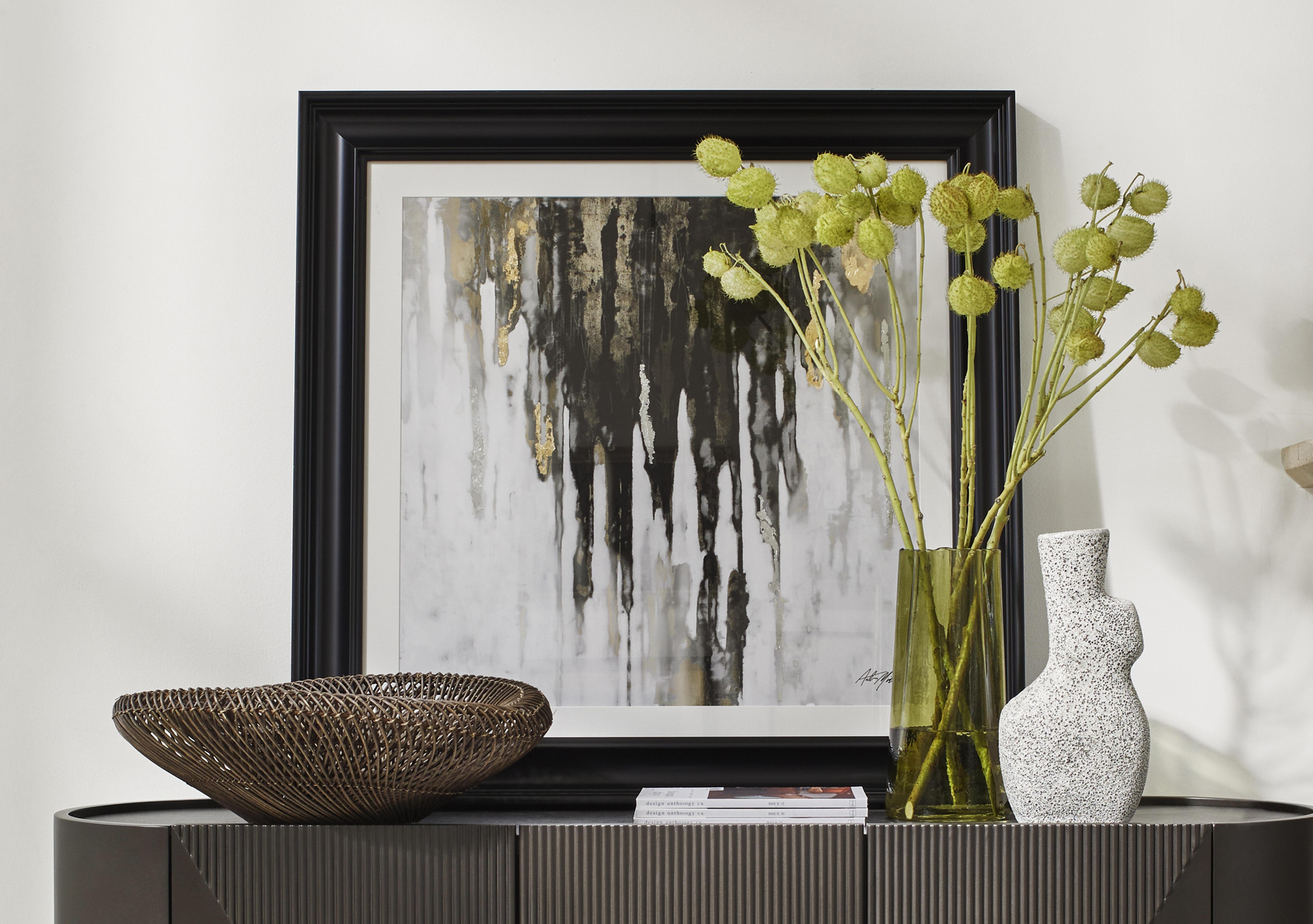 Black Gold Abstract 1 Framed Picture in  on Furniture Village