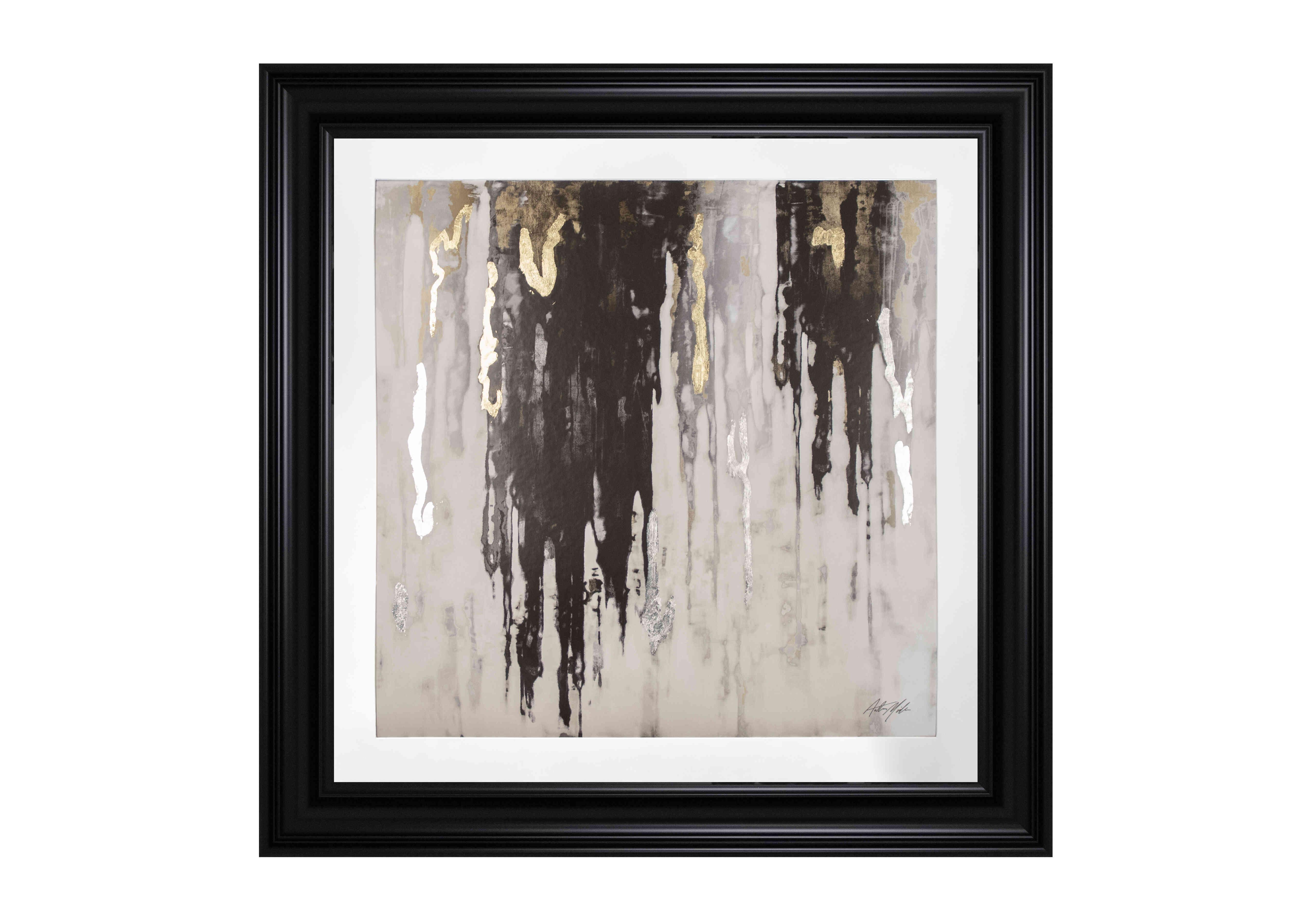 Black Gold Abstract 2 in  on Furniture Village