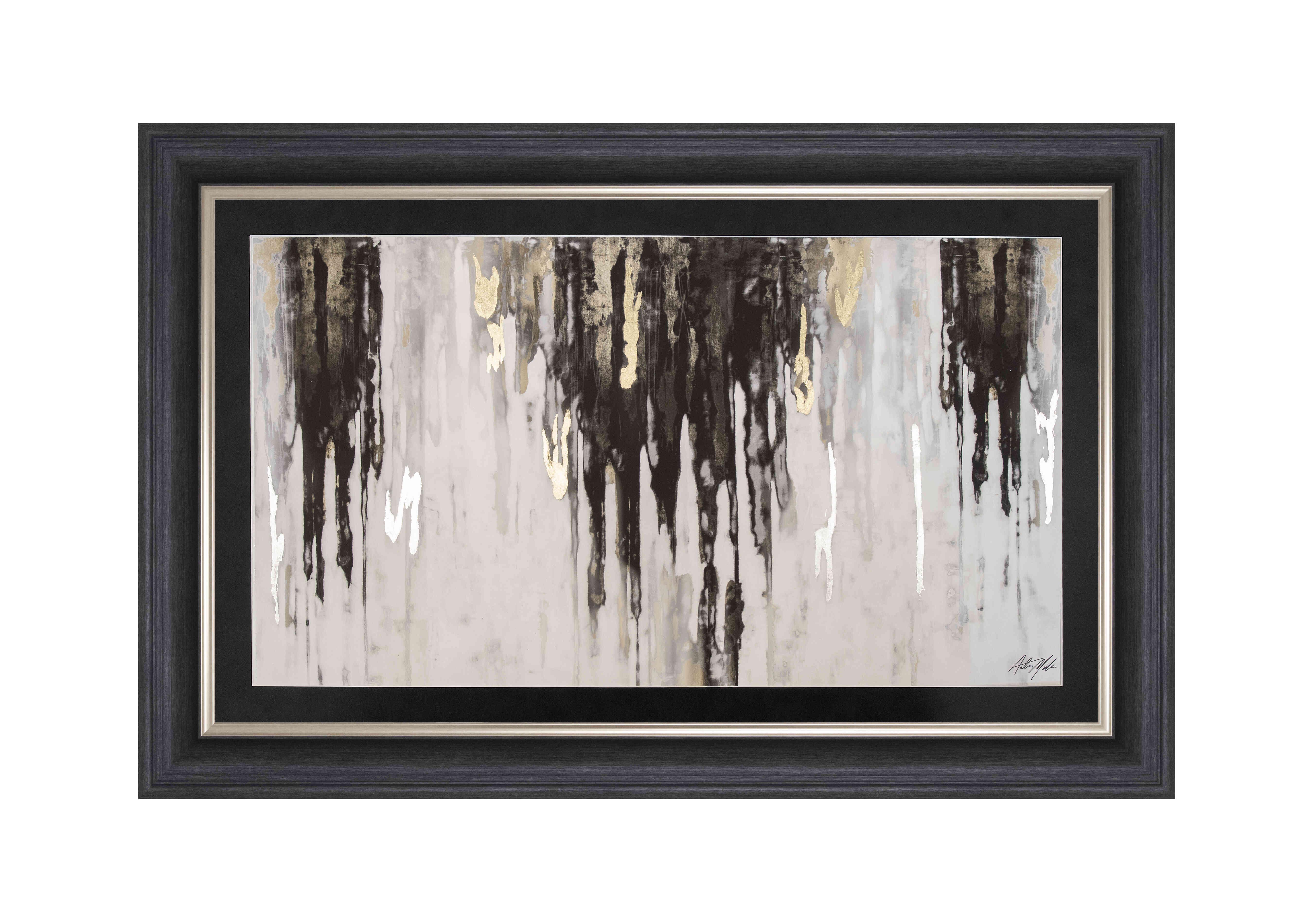 Black Gold Abstract Landscape in  on Furniture Village