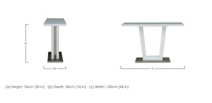 Bianco Console Table in  on Furniture Village