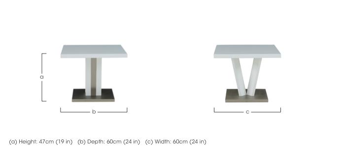 Bianco Lamp Table in  on Furniture Village