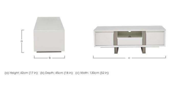 Bianco TV Unit in  on Furniture Village