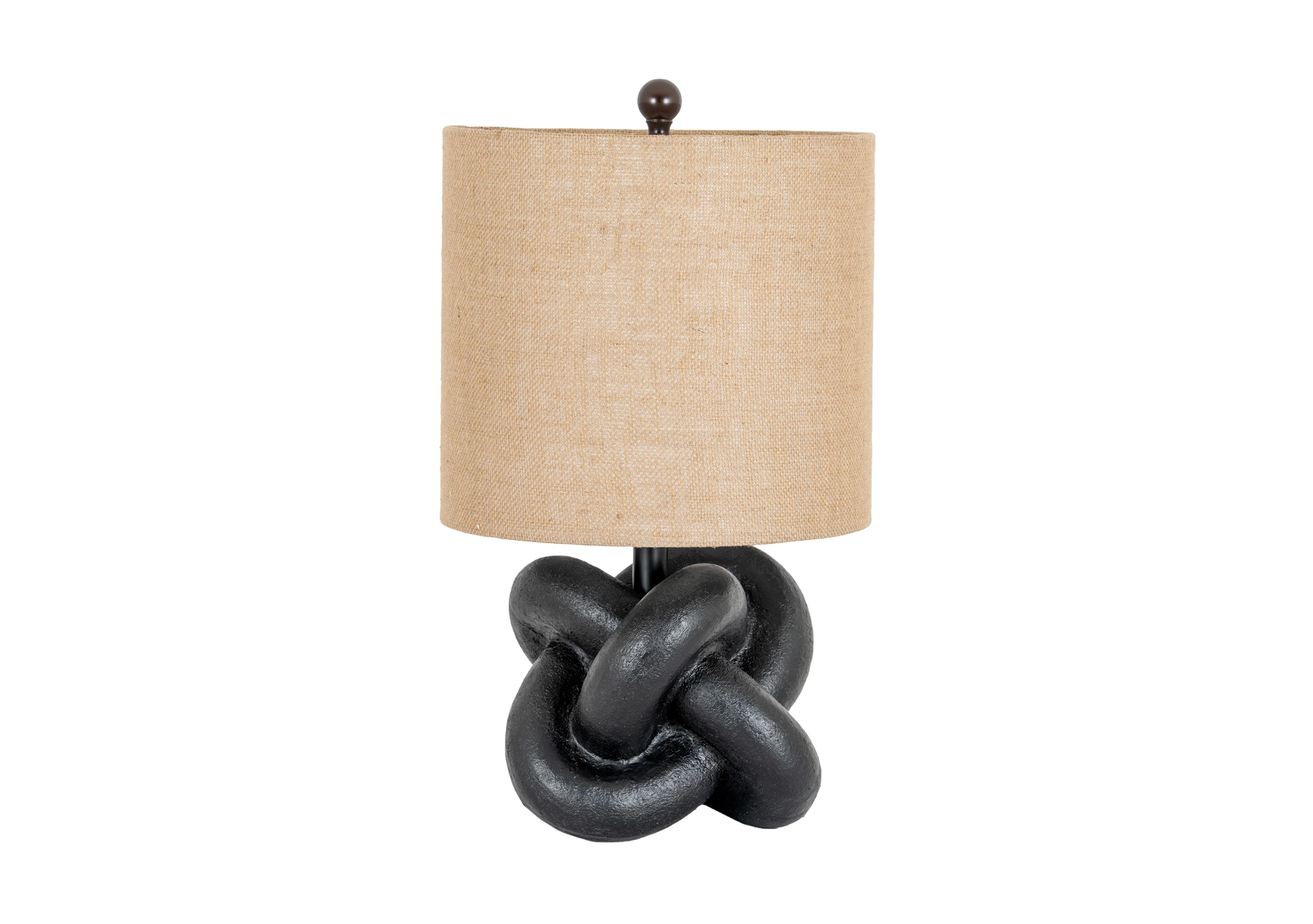 Black Knot Table Lamp in  on Furniture Village