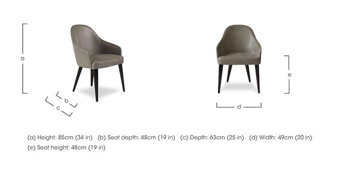 Blade Fabric Dining Chair in  on Furniture Village