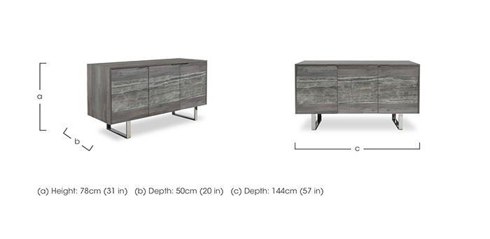 Blade 3 Door Sideboard in  on Furniture Village