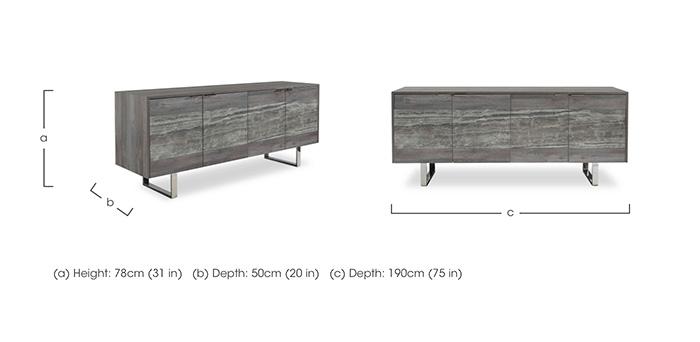 Blade 4 Door Sideboard in  on Furniture Village