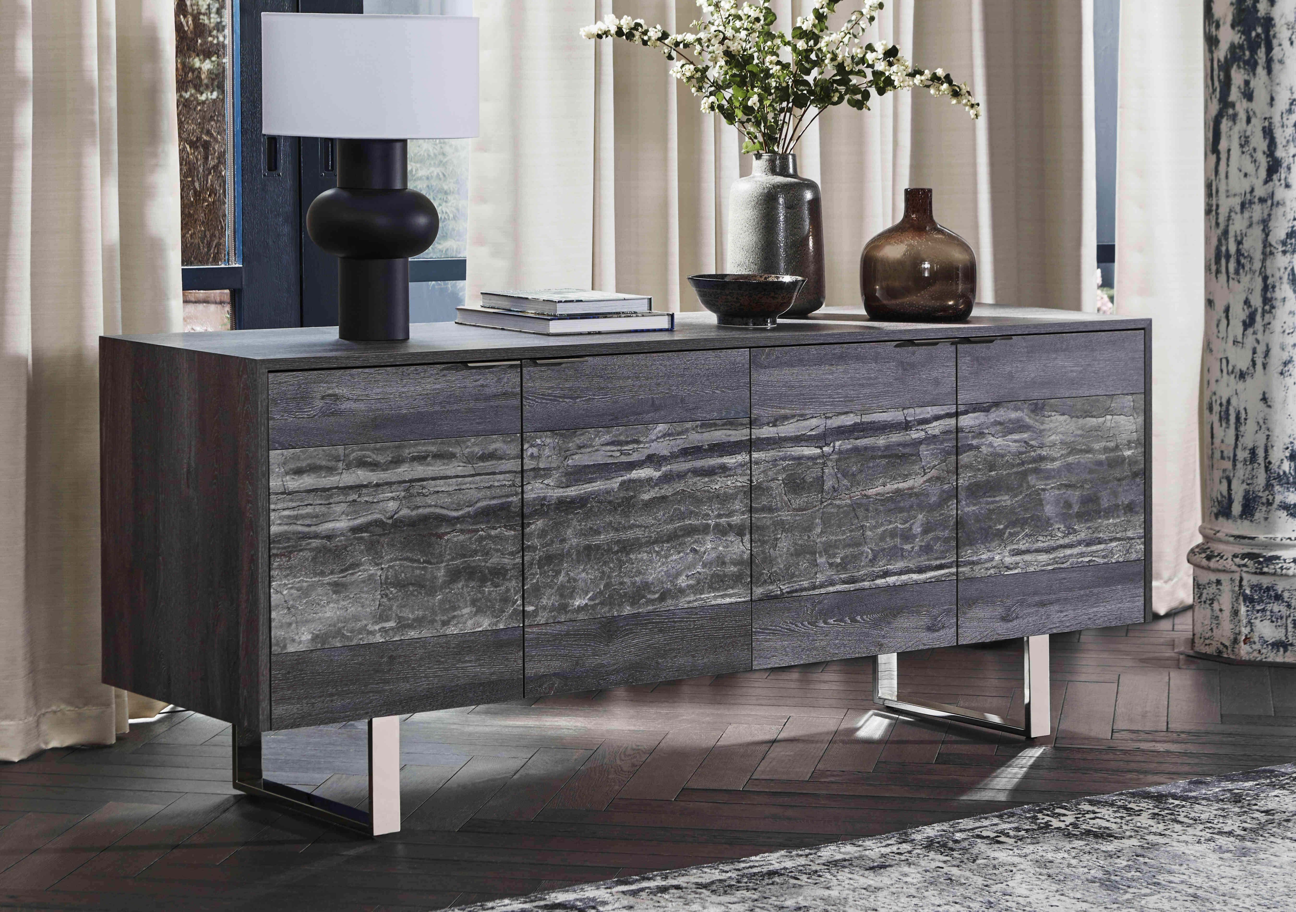 Blade 4 Door Sideboard in  on Furniture Village