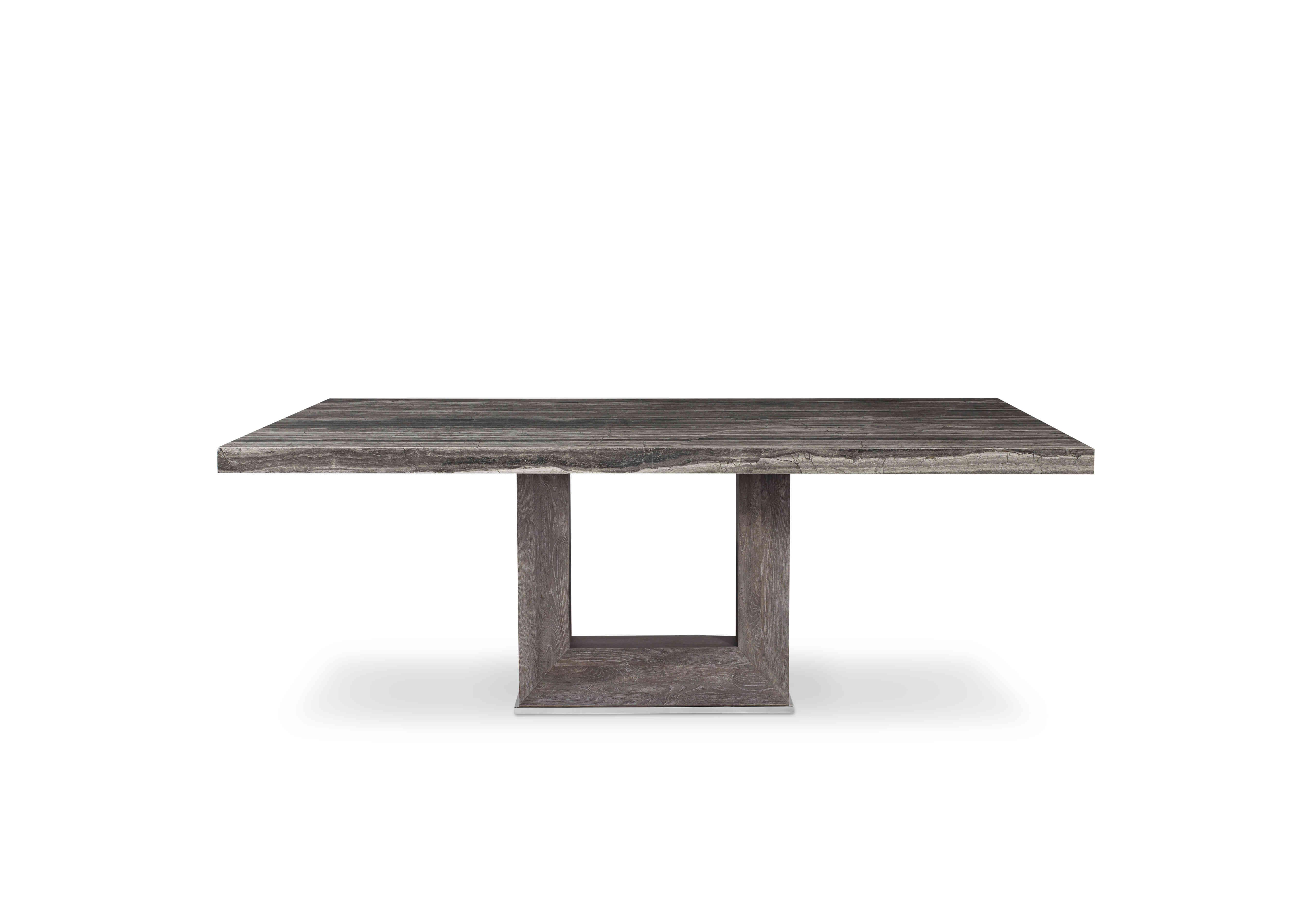 Blade Rectangular Dining Table with Straight Edges in  on Furniture Village